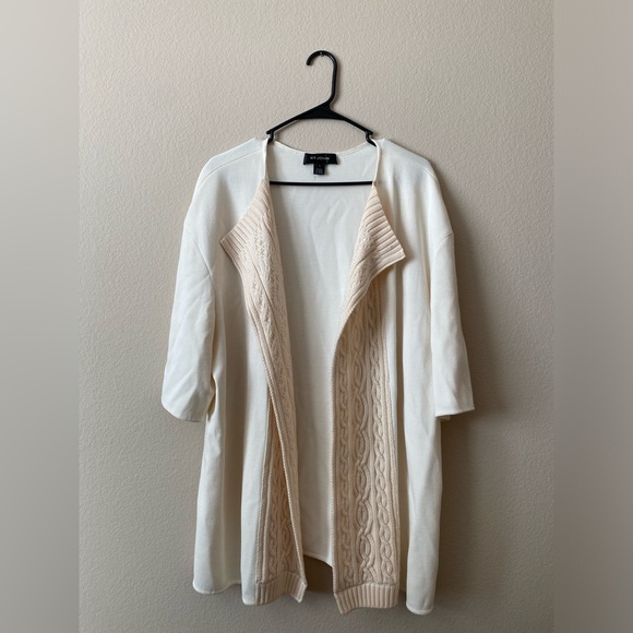 St. John Open Faced Wool Cardigan - Picture 2 of 5